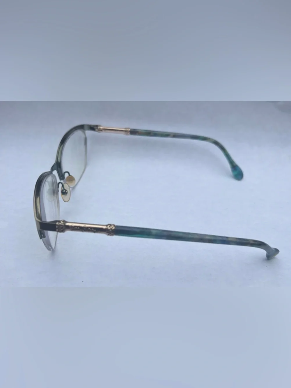 Lilly Pulitzer Eyeglasses Frames Only Carney Gold Teal Brown Purple Tortoise